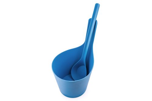 RENTO Saunový kbelík + naběračka, ledová