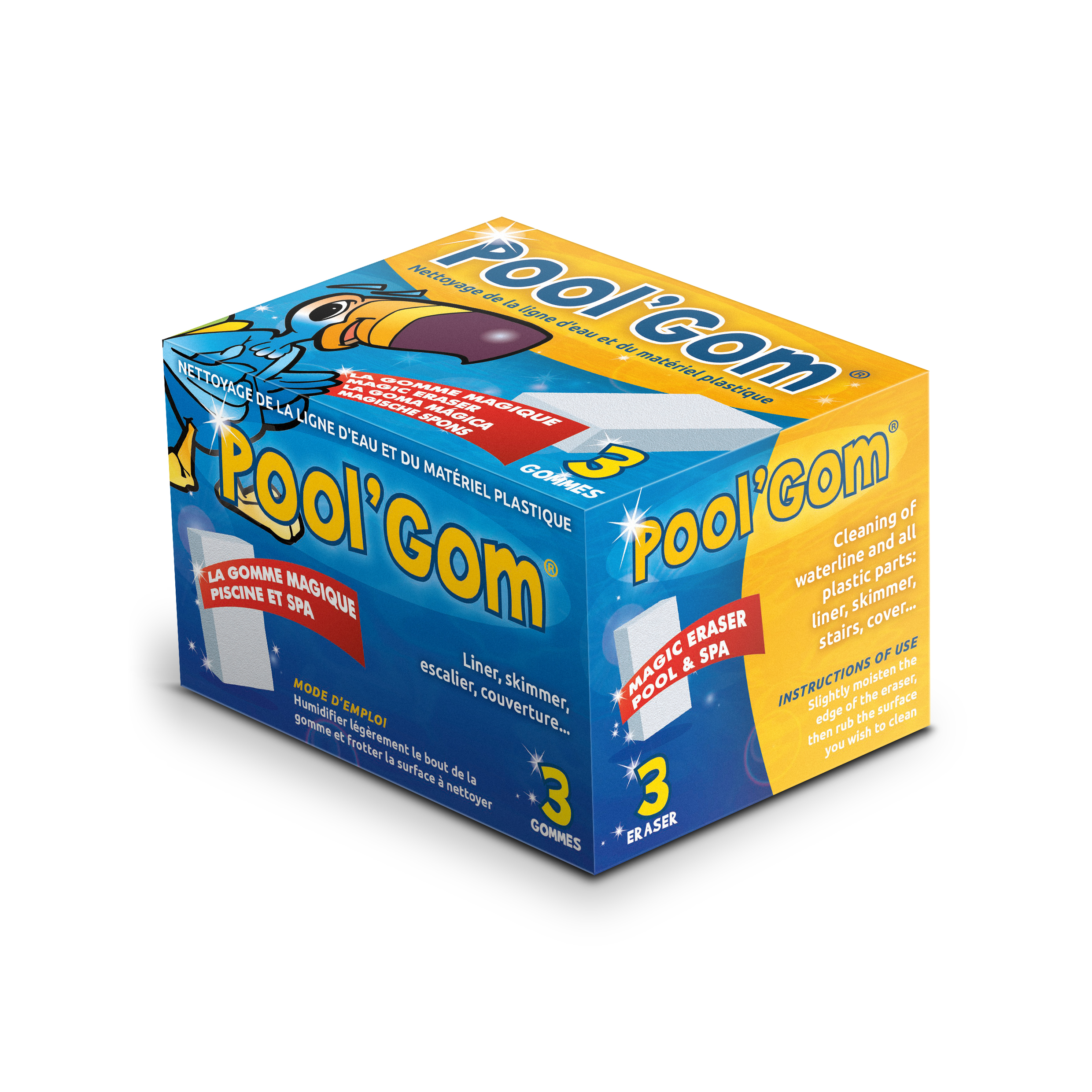 Čistící houbička na bazén (1 balení = 3ks)