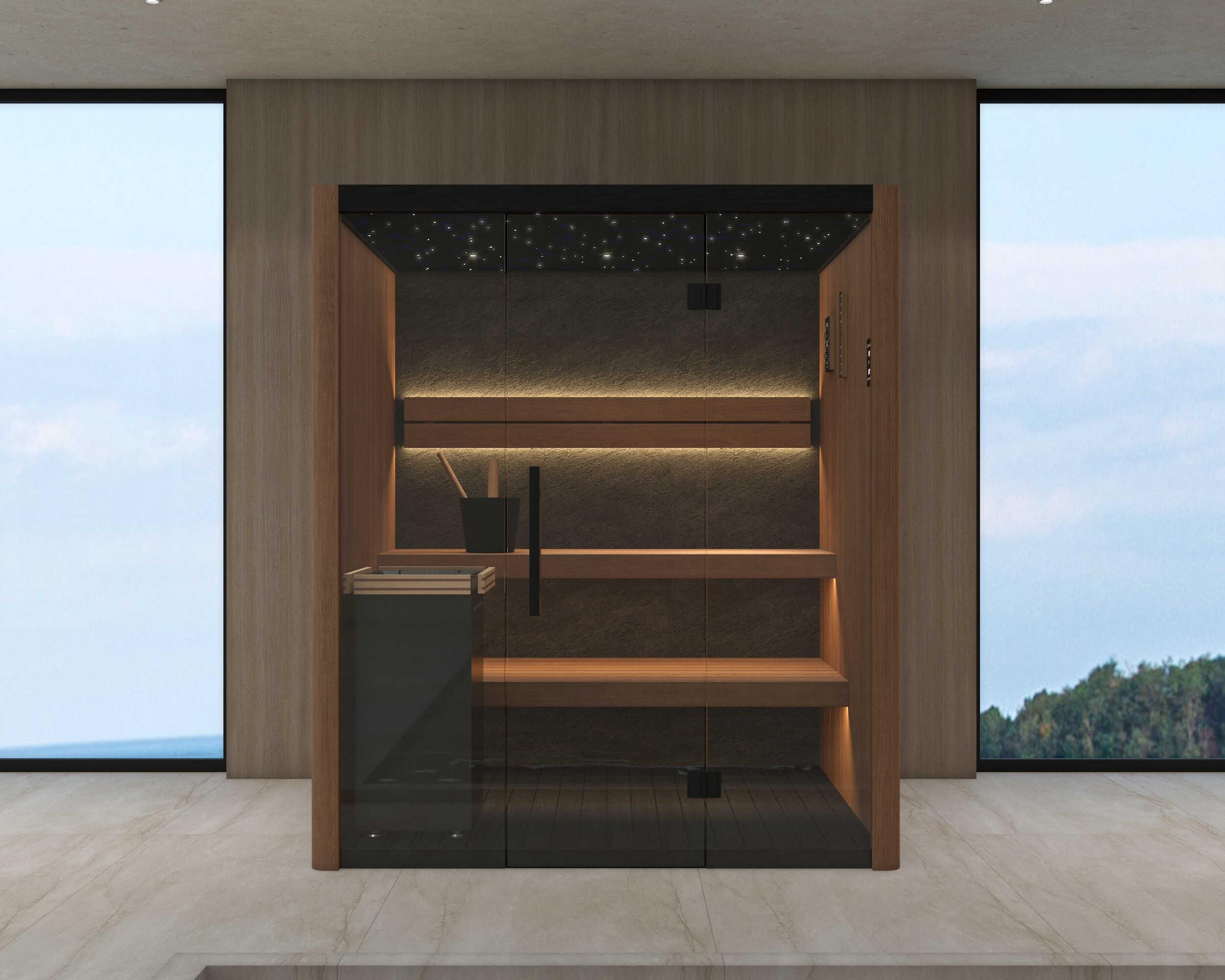 Indoor Finská sauna OKA Pure Essential 3