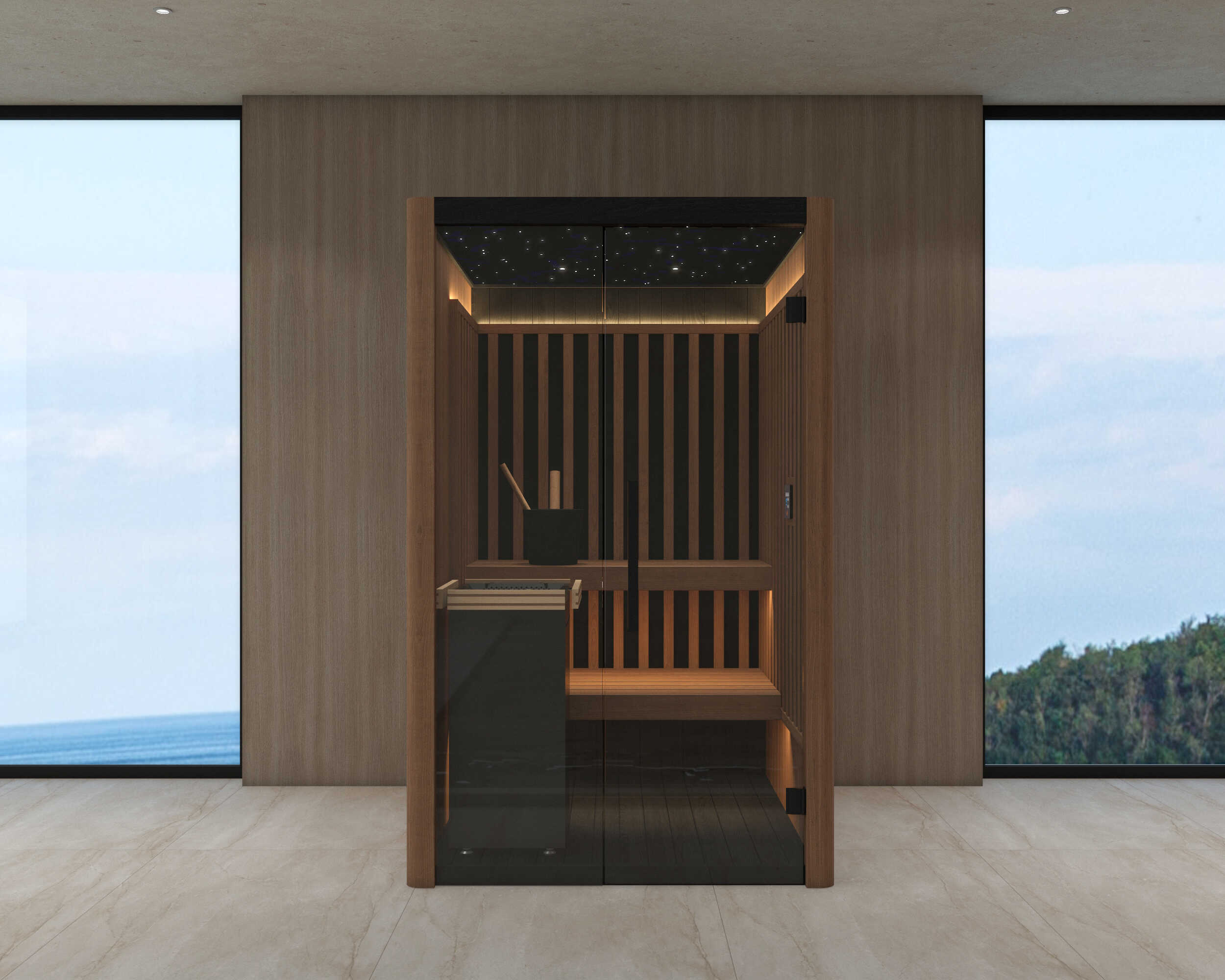 Indoor Kombinová sauna OKA Fusion Synergy 2